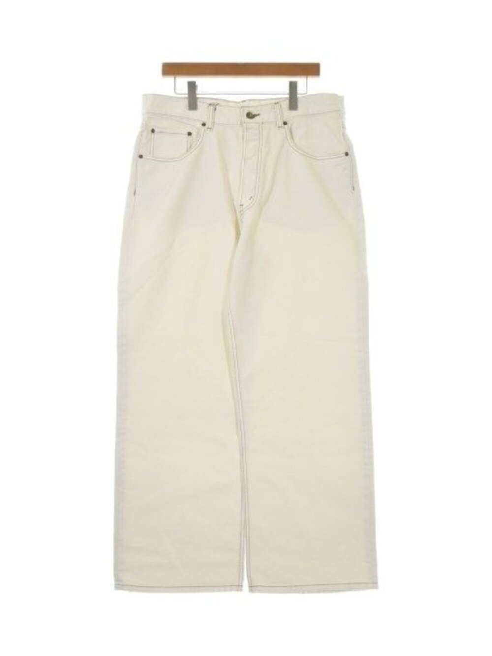 Celine Denim Pants White